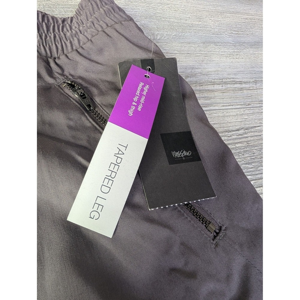 Mossimo Women's Aventail Gray Tapered Jogger Pants with Zip Pockets XXL